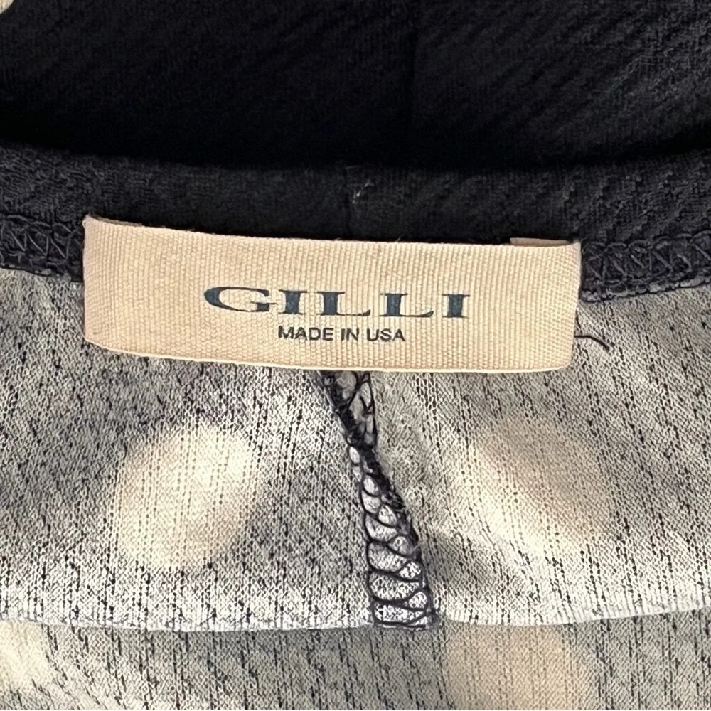 Gilli Black and White Polka-Dot Dress, Size XXS